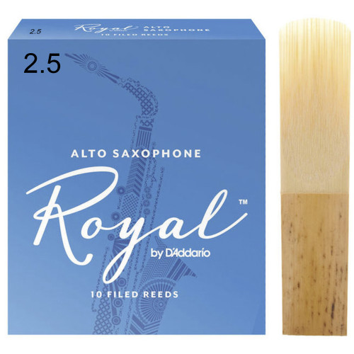 Изображение трости для духовых D'Addario Royal – Alto Sax #2.5 Blister – View-1 | Leader Promusic