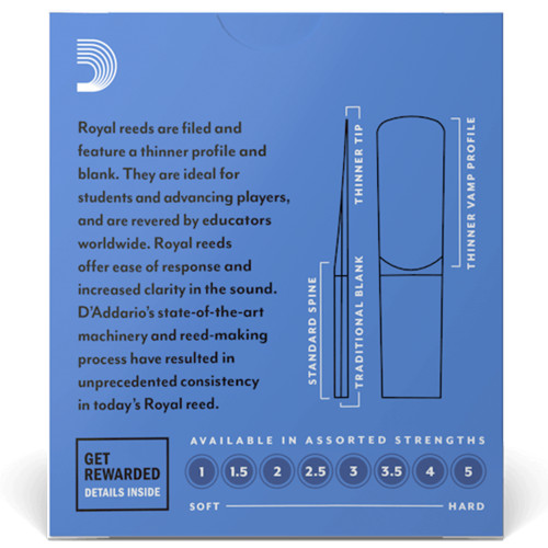 D'Addario Royal - Alto Sax #3 Blister