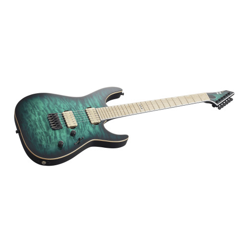 ESP E-II M-II NT Black Turquoise Burst