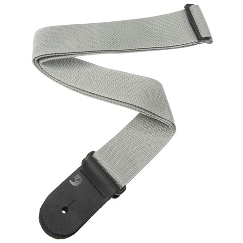 Изображение гитарного ремня D'addario PWS105 Silver – Front Side View-1 | Leader Promusic