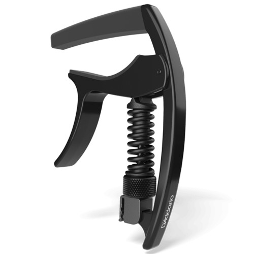 Изображение каподастра D'Addario PW-CP-09 TRI-Action Capo BK – View-1 | Leader Promusic