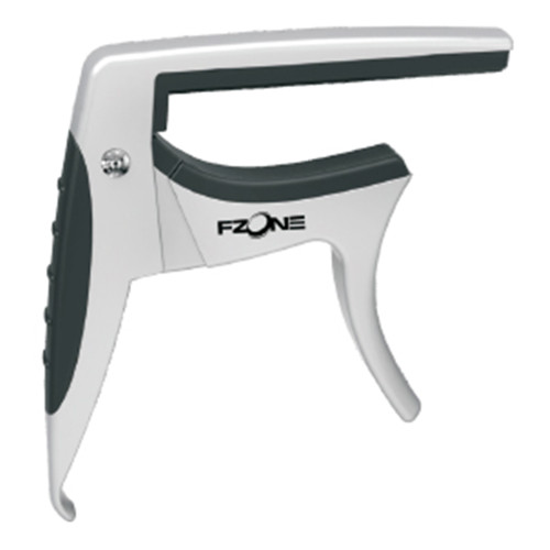 Изображение универсального каподастра Fzone FC-83 Guitar Capo Silver – Front Side View|Leader Promusic