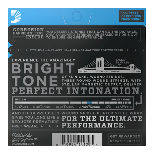 D'Addario EXL120 XL