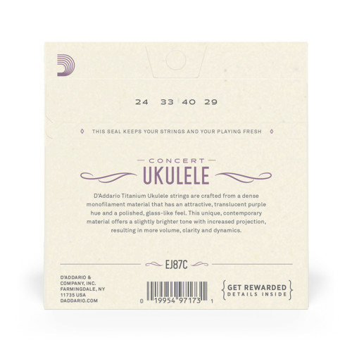 D`Addario EJ87C Concert