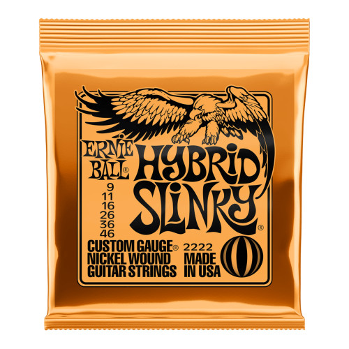 Ernie Ball 2222 Hybrid Slinky Electric Guitar Strings (9-46)