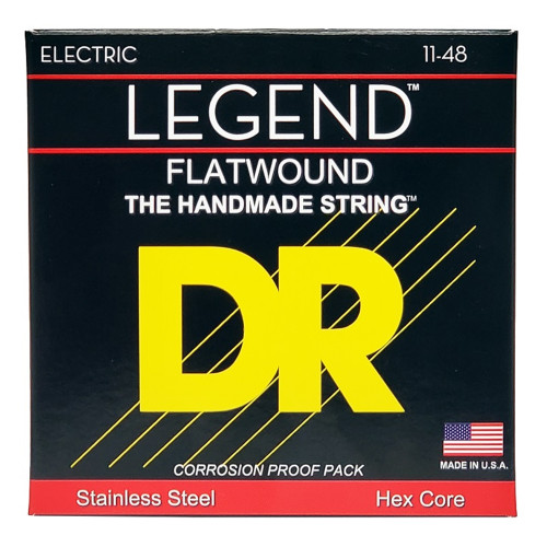 DR Strings Legend Flatwound Electric - Medium Light (11-48)