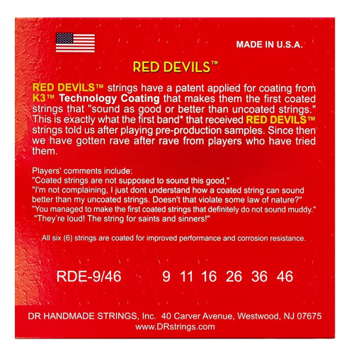 DR Strings Red Devils Electric - Light Heavy (9-46)