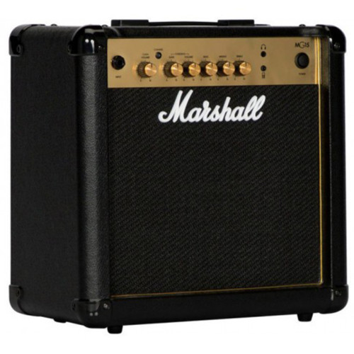 Изображение комбоусилителя для электрогитары Marshall MG15G - Front Left Side View|Leader Promusic
