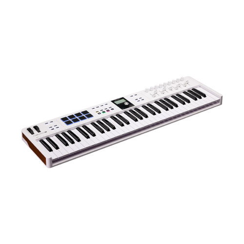 Изображение MIDI клавиатуры Arturia KeyLab Essential 61 mk3 White – View-1 | Leader Promusic