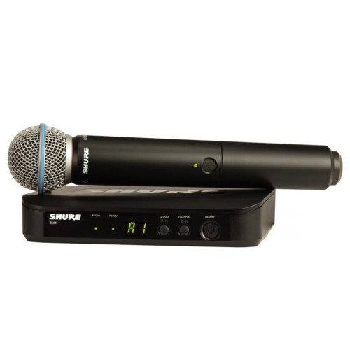 Изображение радиосистемы Shure BLX24E/B58 – Front Side View|Leader Promusic