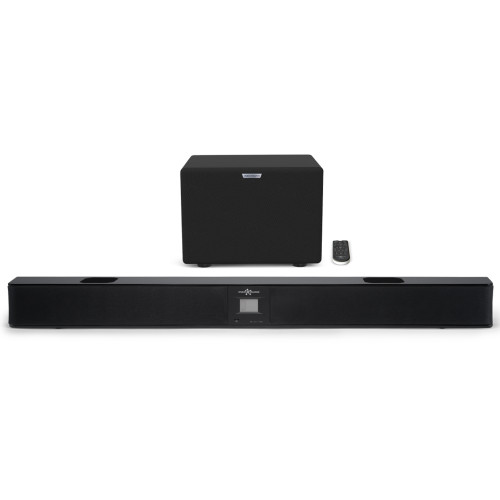 Изображение саундбара EvoSound Bar 2.1 BK – Front Side View | Leader Promusic