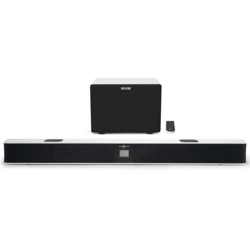 Изображение саундбара EvoSound Bar 2.1 WH – Front Side View | Leader Promusic