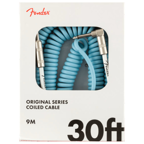 Fender Cable Original Series 30' Coil Daphne Blue