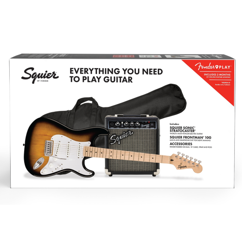 Squier Sonic Stratocaster Pack 2-Color Sunburst
