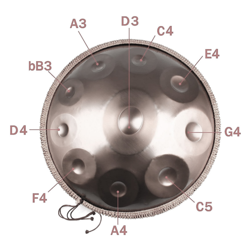 Fzone HP22I9N-Gold Eye - Handpan Drum 22"