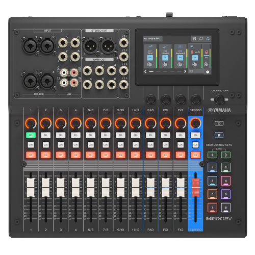 Изображение микшерного пульта Yamaha MGX12V Black View-1 | Leader Promusic