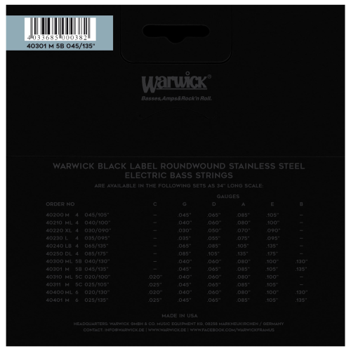 Warwick 40301