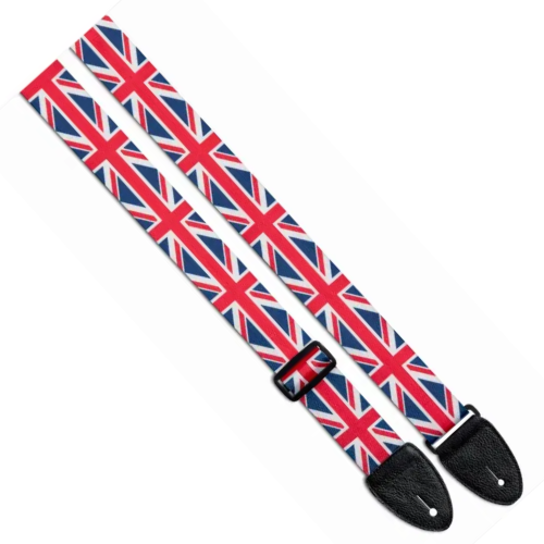 Изображение гитарного ремня Stagg G STE Flag UK – Front Side View-1 | Leader Promusic