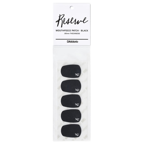 Изображение наклейки D'Addario Reserve Mouthpiece Patches Black – View-1 | Leader Promusic