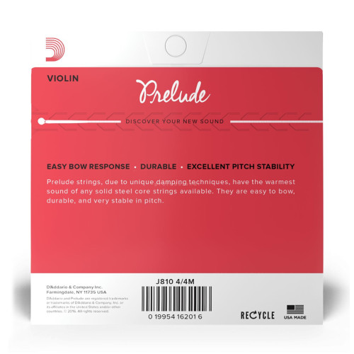 D`Addario J810 4/4H Prelude 4/4H