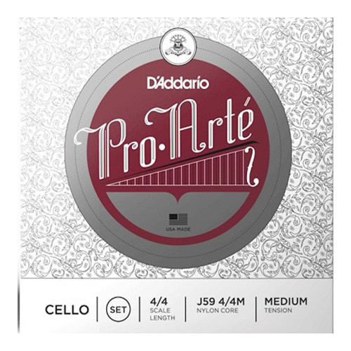 Изображение струн для виолончели D`Addario J59 4/4M Pro Arte 4/4M – View-1 | Leader Promusic